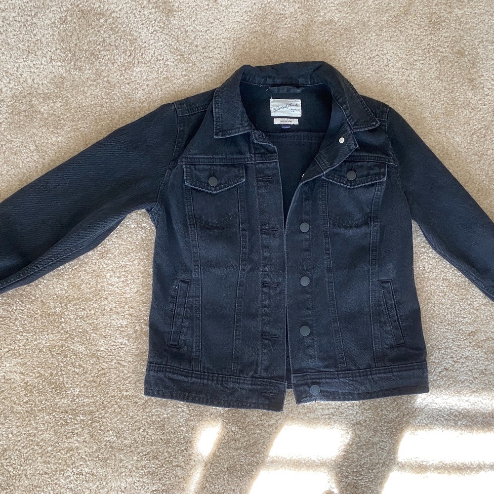 Oversized Black Denim Jacket